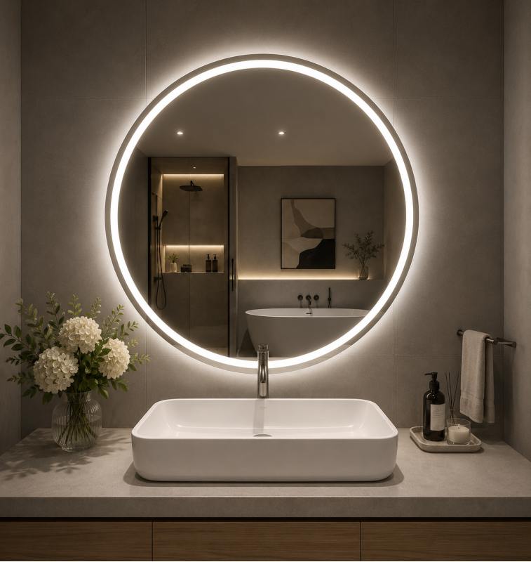 Зеркало LG Fresh Ray з LED підсвіткою 650×650мм: стиль і функціональність!