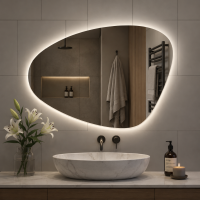 Дзеркало фігурне з LED підсвічуванням LG Leaf Blink 1200×800мм