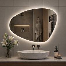 Дзеркало фігурне з LED підсвічуванням LG Leaf Blink 1000×700мм