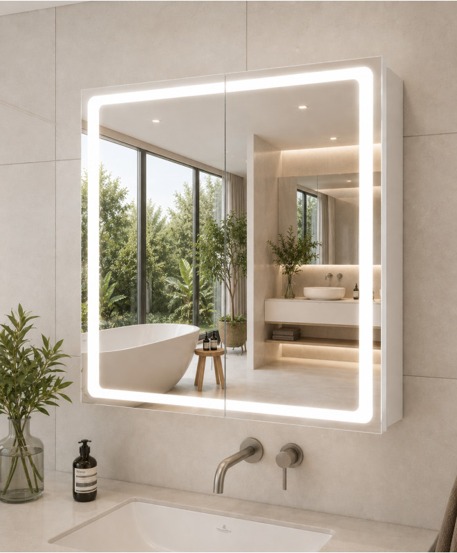 Зеркальний шаф LG Illume 700×700мм з LED підсвіткою