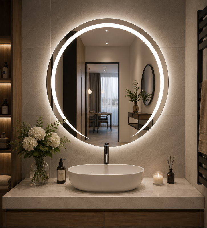 Зеркало з LED підсвіткою LG Soft Glare 700×700 мм – стиль і комфорт для вашого інтер'єру!